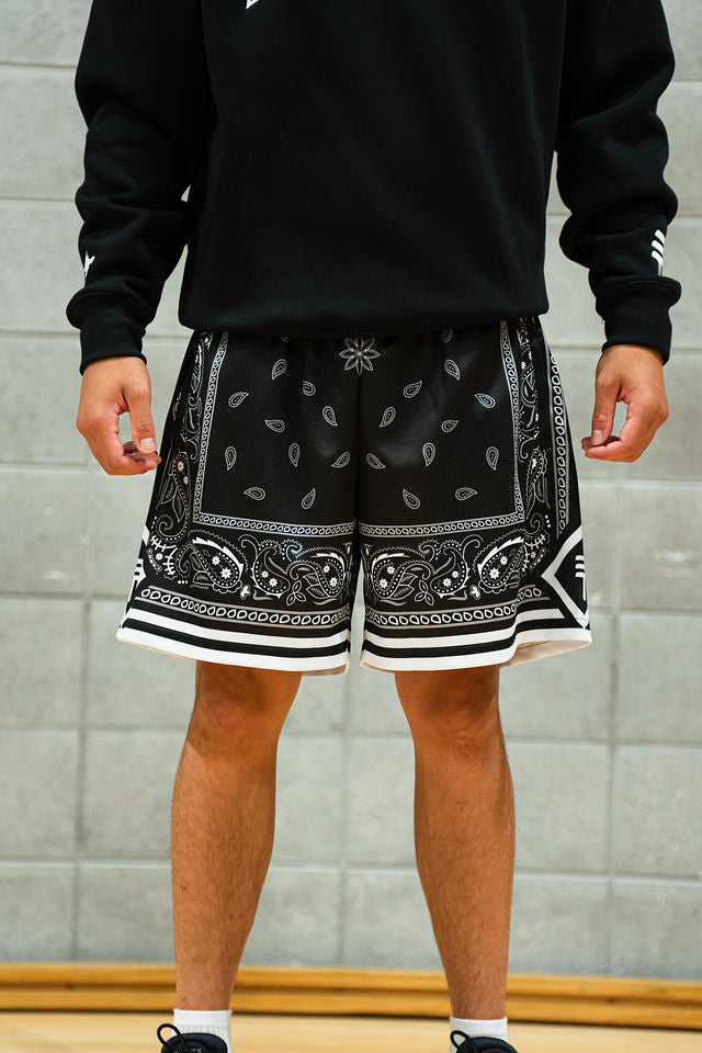 Triple Threat Paisley Short Black