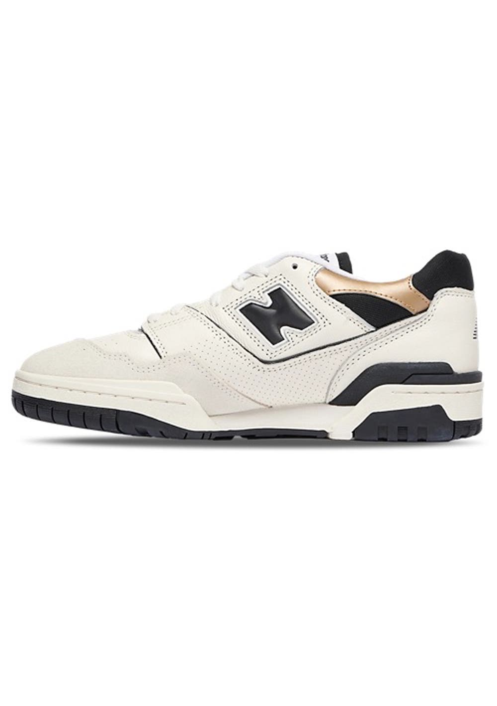 New Balance Men's 550 Standard (D) Shoe White/Black/Gold