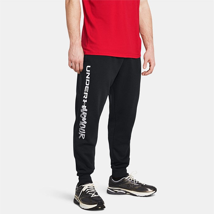 Under Armour Men's Rival Fleece Multiprint Joggers Black