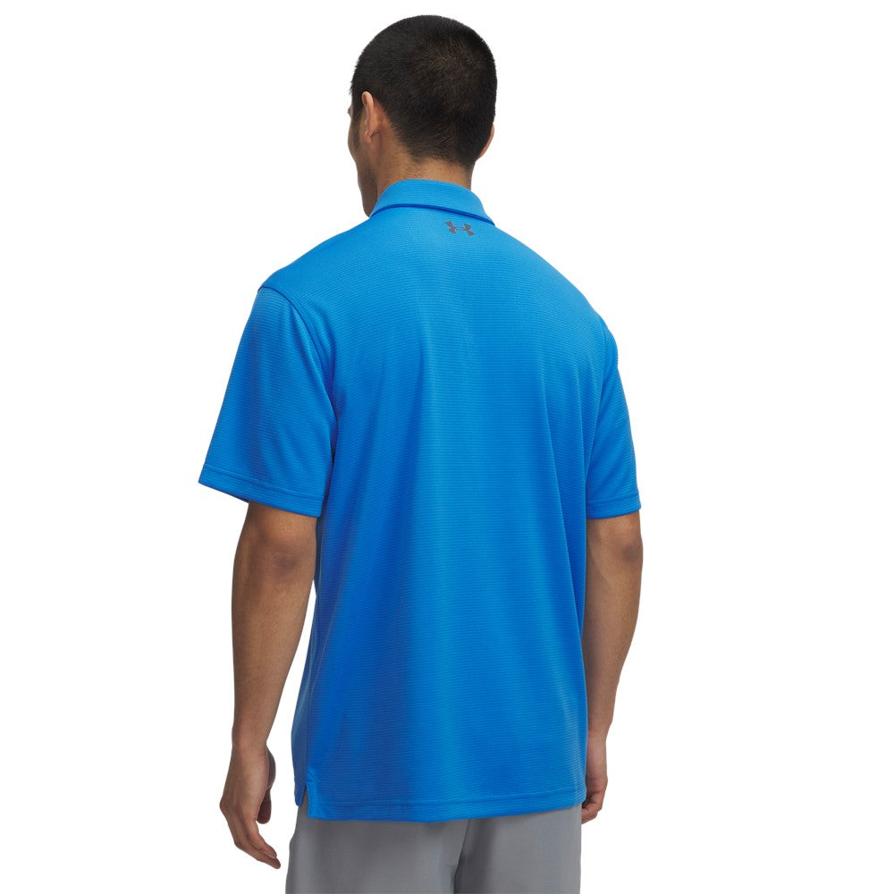 Under Armour Tech Men’s Golf Polo Shirt Blue Atlantis