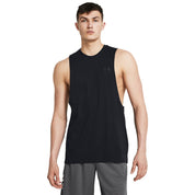 Under Armour Men's Left Chest Cut-Off Tank Black