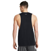 Under Armour Men's Left Chest Cut-Off Tank Black