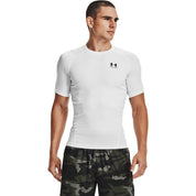 Under Armour Mens HG Armour Comp SS Tee White