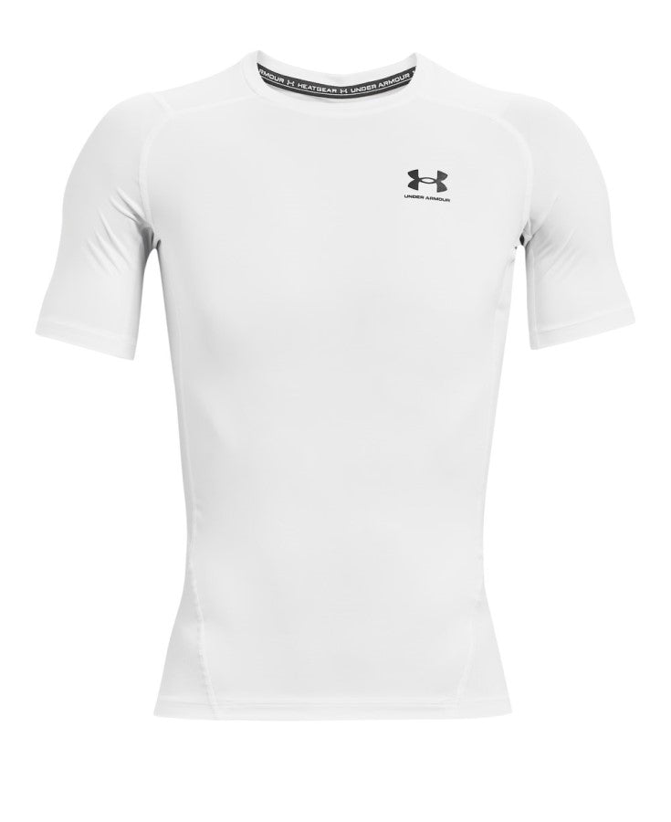 Under Armour Mens HG Armour Comp SS Tee White
