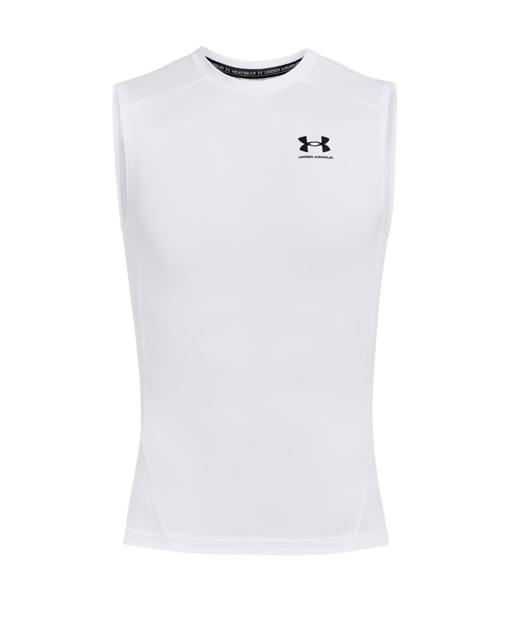 Under Armour Heat Gear Armour Compression Singlet White
