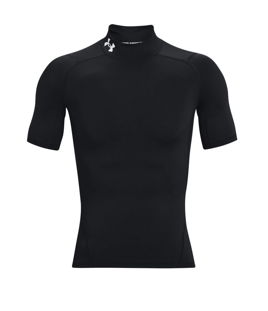 Under Armour Mens HG Armour Comp Mock SS Tee Black
