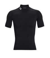 Under Armour Mens HG Armour Comp Mock SS Tee Black