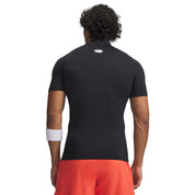 Under Armour Mens HG Armour Comp Mock SS Tee Black