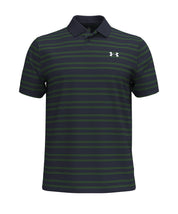 Under Armour Men's Matchplay Stripe Polo Navy/Green