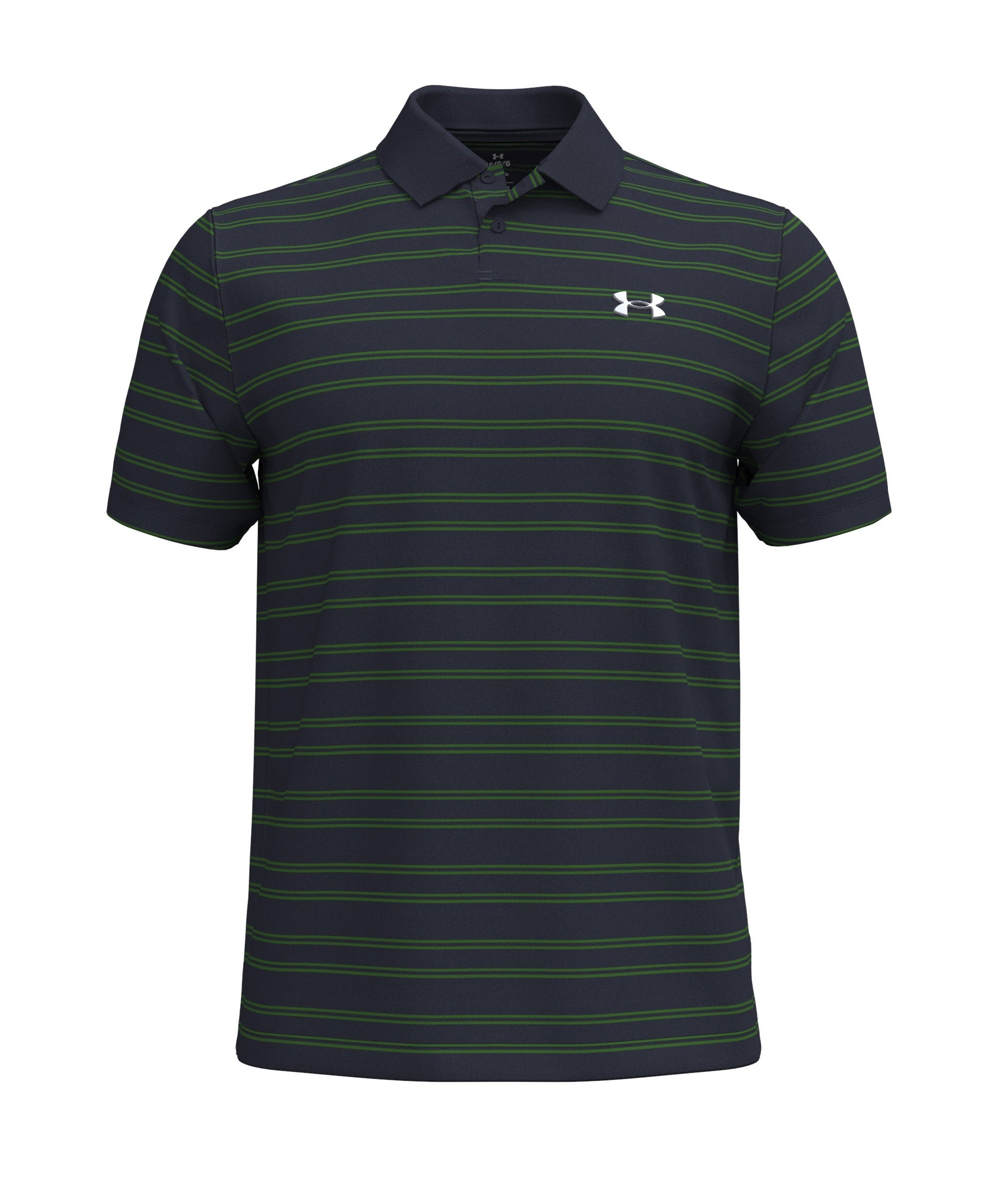 Under Armour Men's Matchplay Stripe Polo Navy/Green