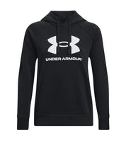 Under Armour Women's Rival Fleece Big Logo Hoodie Black