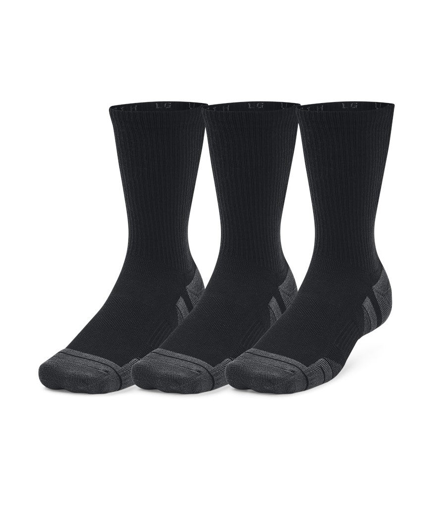 Under Armour Performance Tech 3pk Crew Socks Black