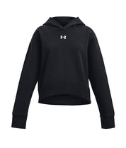 Under Armour Kid's Rival Fleece Crop Hoodie Black