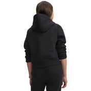 Under Armour Kid's Rival Fleece Crop Hoodie Black