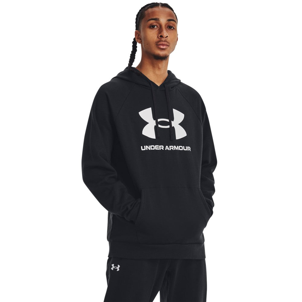 Under Armour Rival Fleece Big Logo Hoodie Black