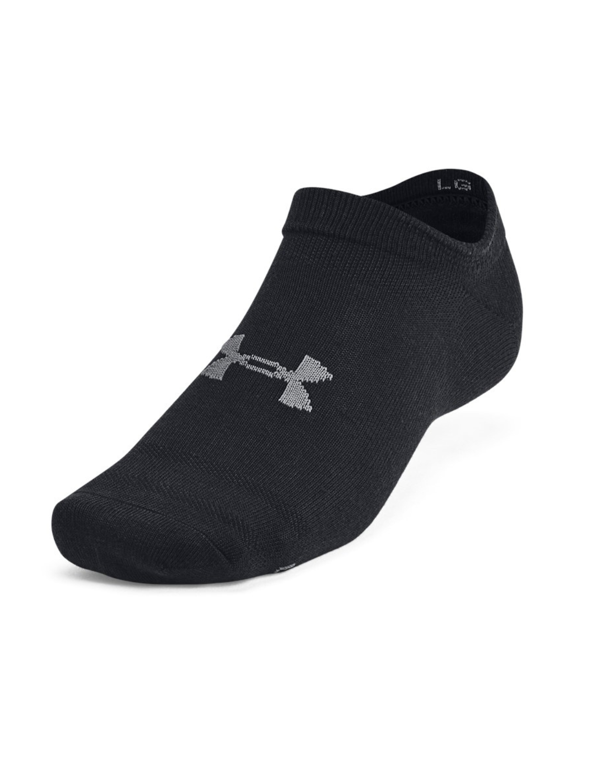 Under Armour Unisex Essential 6-Pack No-Show Socks Black
