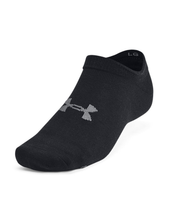 Under Armour Unisex Essential 6-Pack No-Show Socks Black