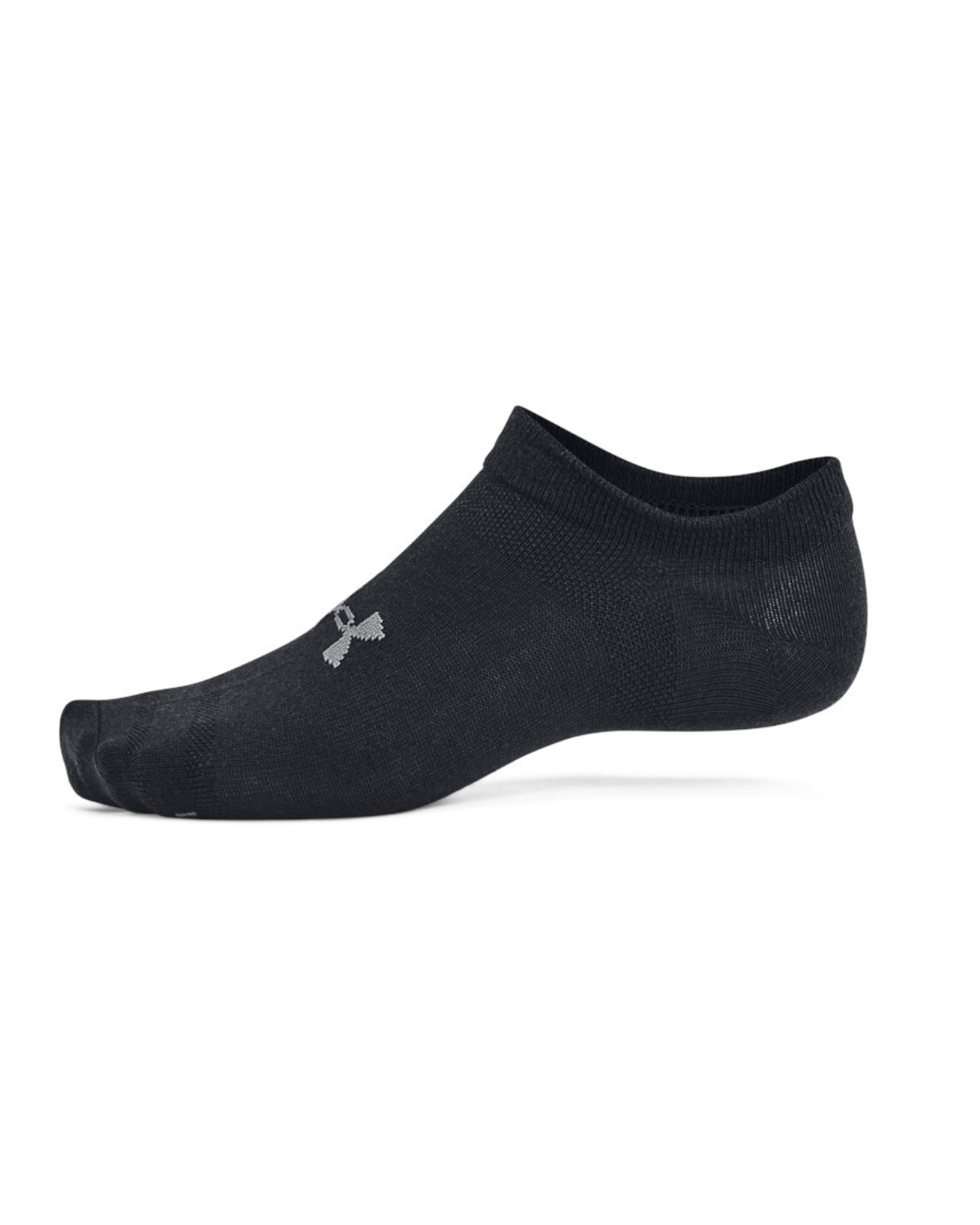 Under Armour Unisex Essential 6-Pack No-Show Socks Black