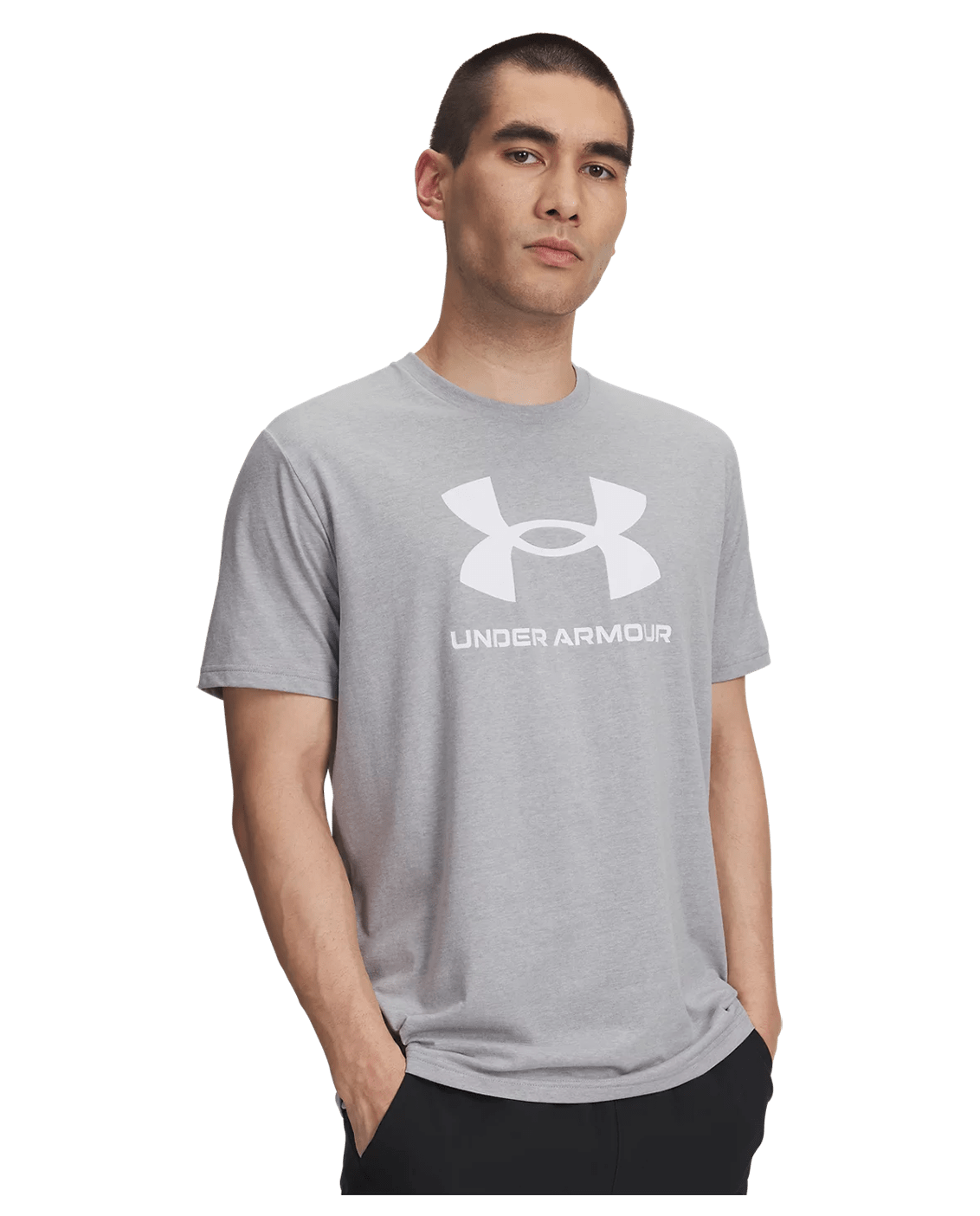Under Armour Sportstyle Logo T-Shirt Steel/White