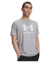 Under Armour Sportstyle Logo T-Shirt Steel/White