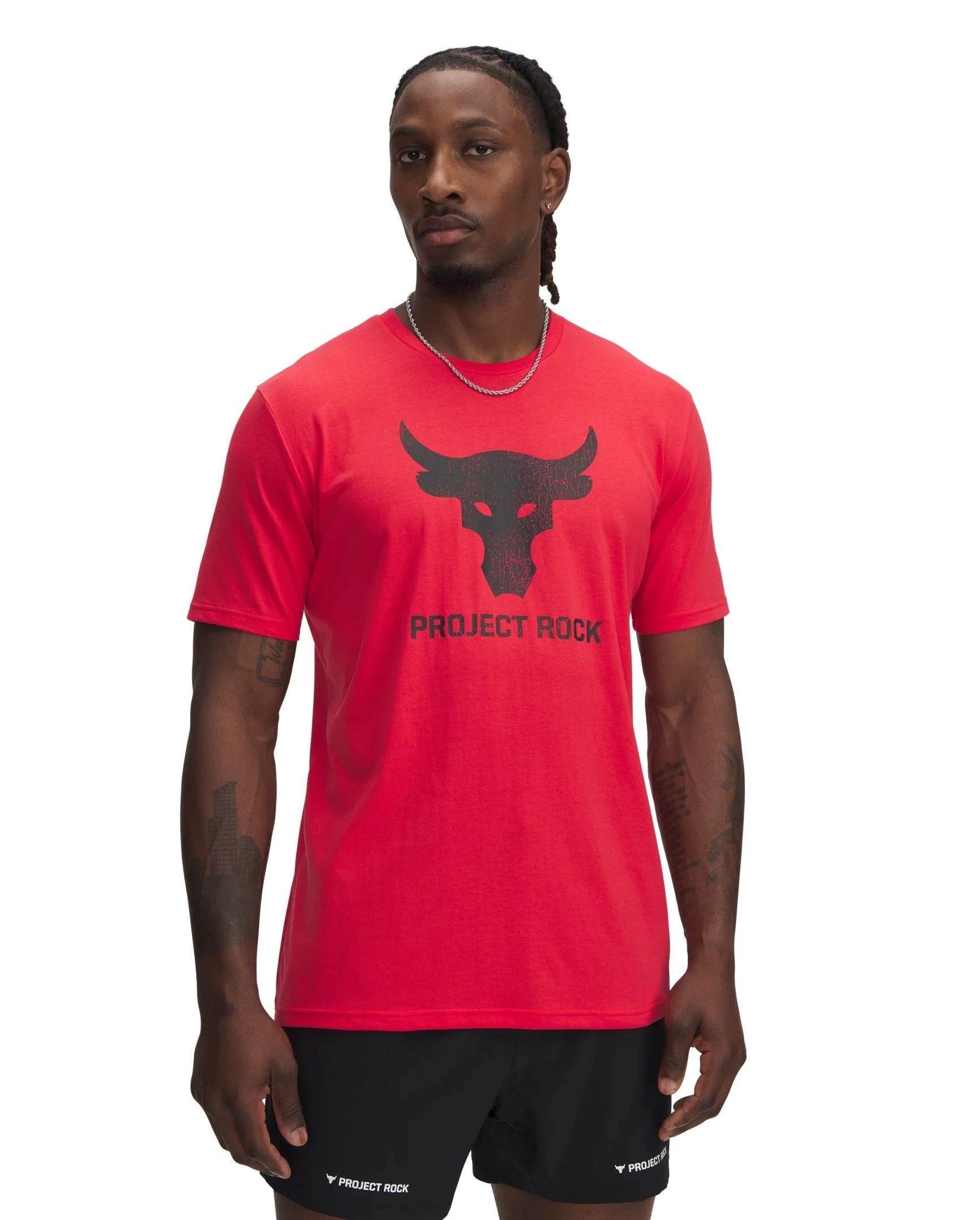 Under Armour Project Rock Payoff Graphic T-Shirt Lava Red