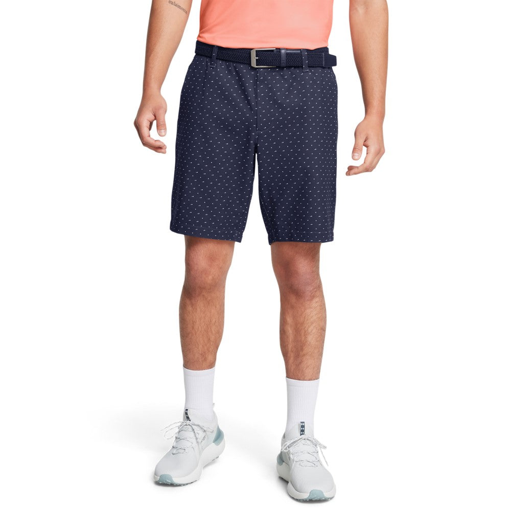 Under Armour Men's Driver Printed Taper Short Navy