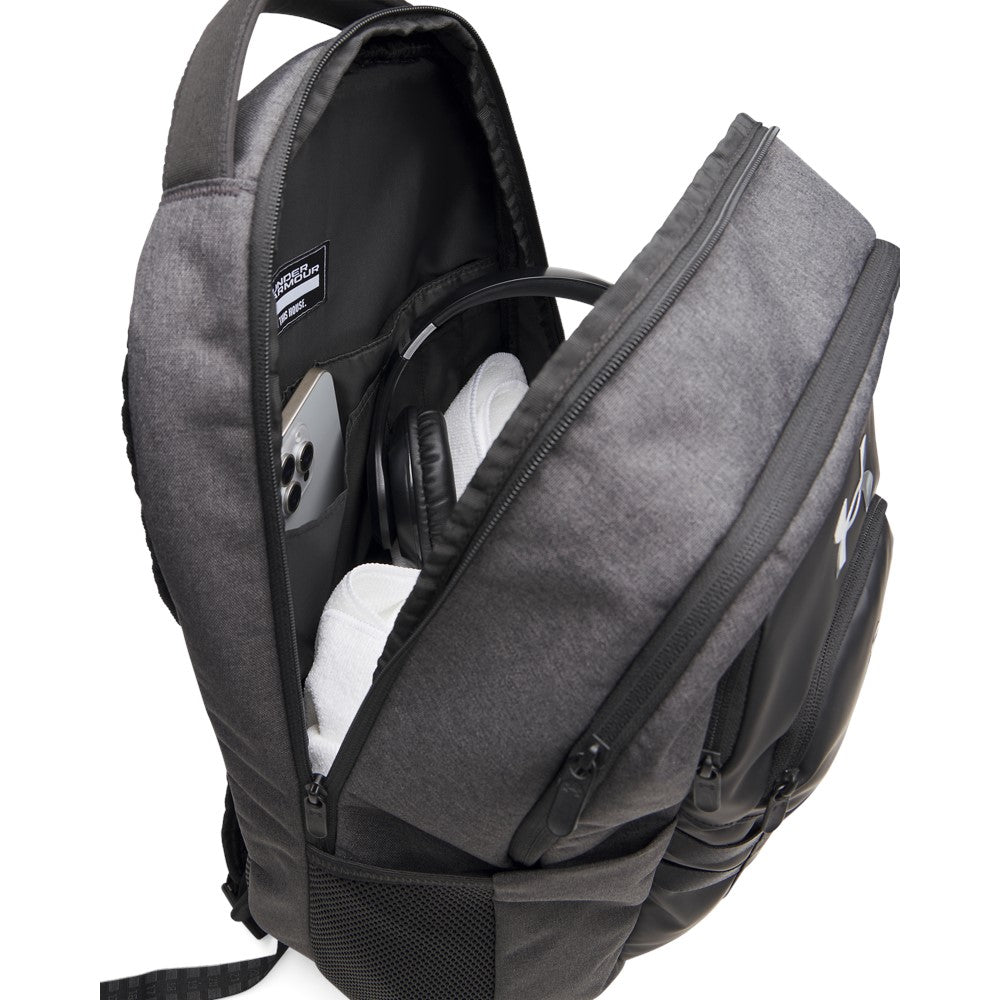 Under Armour Unisex Hustle 6.0 Pro Backpack Black Full Heather