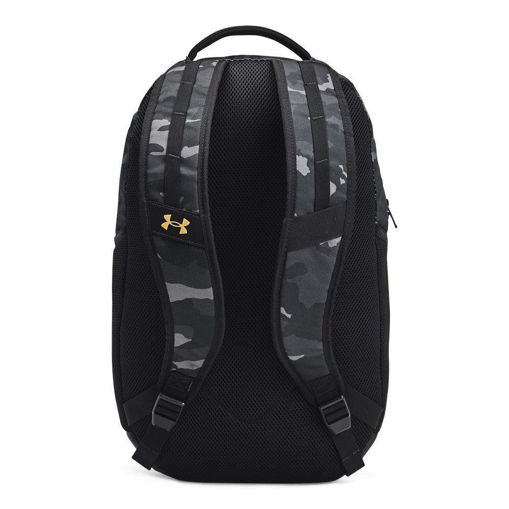 Under Armour Unisex Hustle 6.0 Backpack Black Camo/Gold