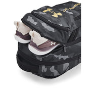 Under Armour Unisex Hustle 6.0 Backpack Black Camo/Gold