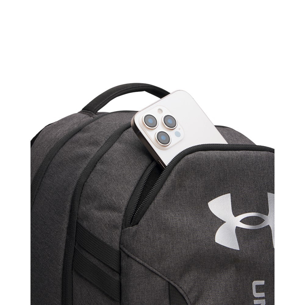 Under Armour Unisex Hustle 6.0 Backpack Black Full Heather