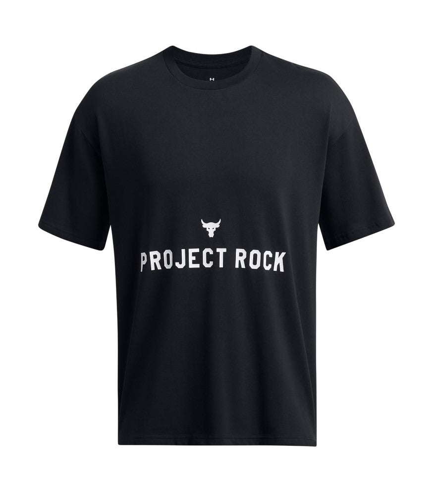 Under Armour Project Rock Heavyweight Badge Of Honour T-Shirt Black