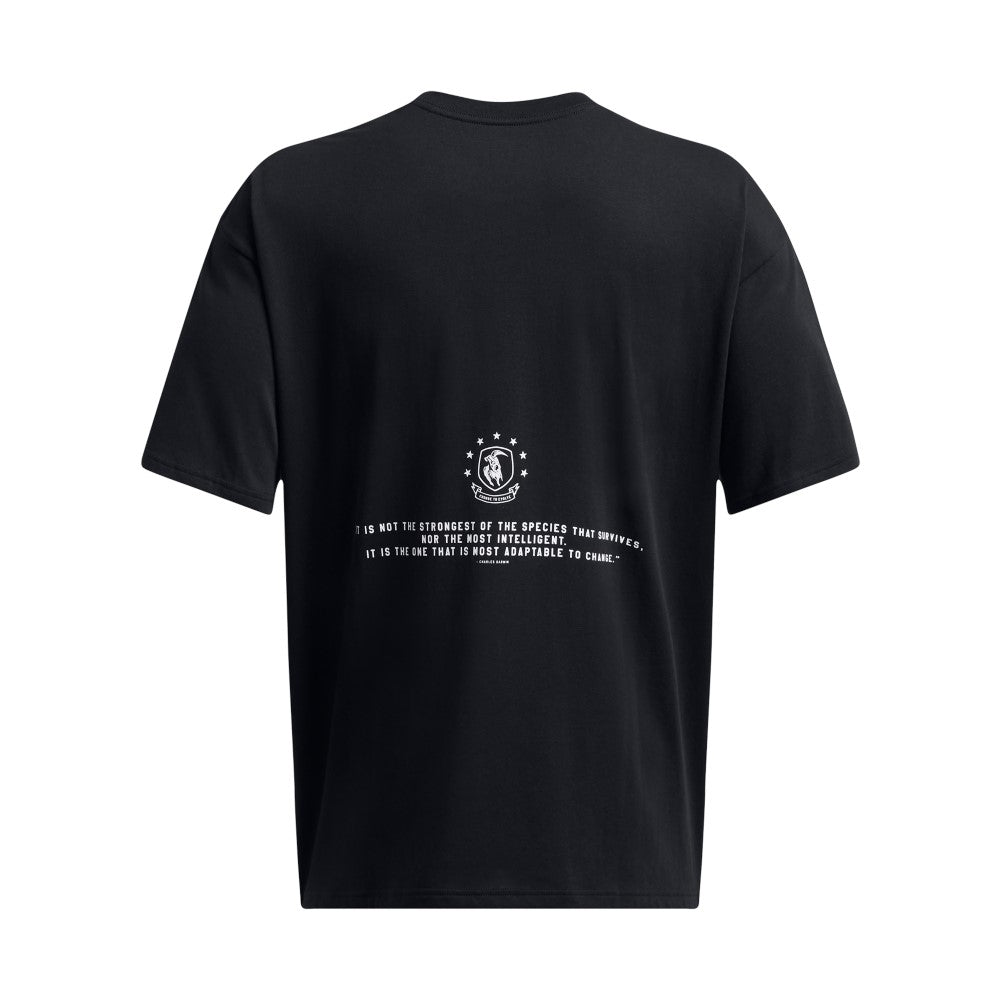 Under Armour Project Rock Heavyweight Badge Of Honour T-Shirt Black