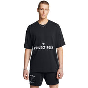 Under Armour Project Rock Heavyweight Badge Of Honour T-Shirt Black