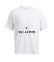 Under Armour Project Rock Heavyweight Badge Of Honour T-Shirt White