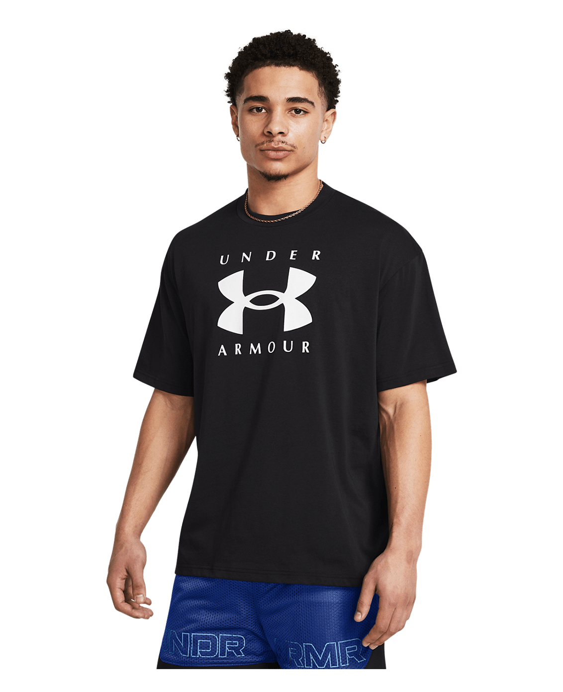 Under Armour Heavyweight Branded Oversized T-Shirt Black
