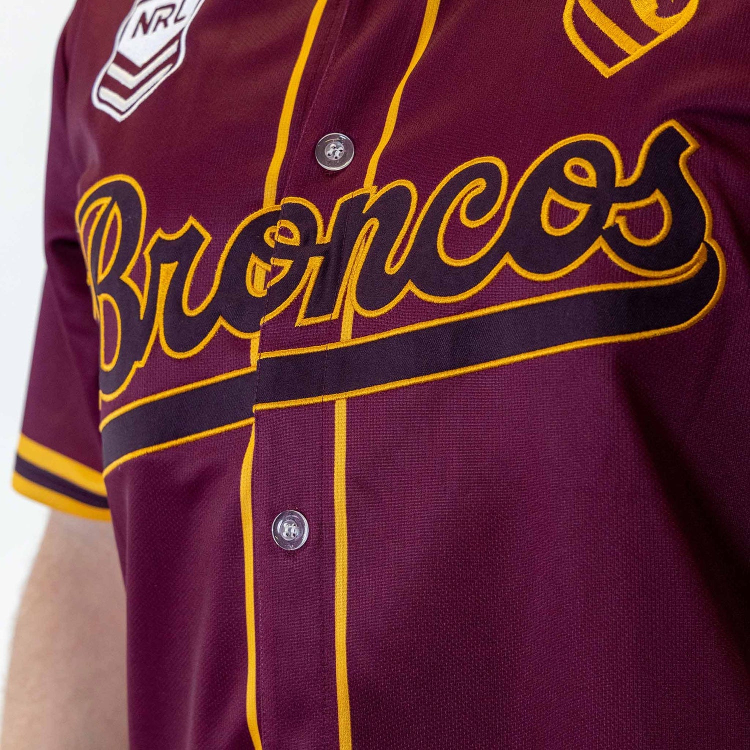 Broncos NRL 'Homer' Baseball Shirt