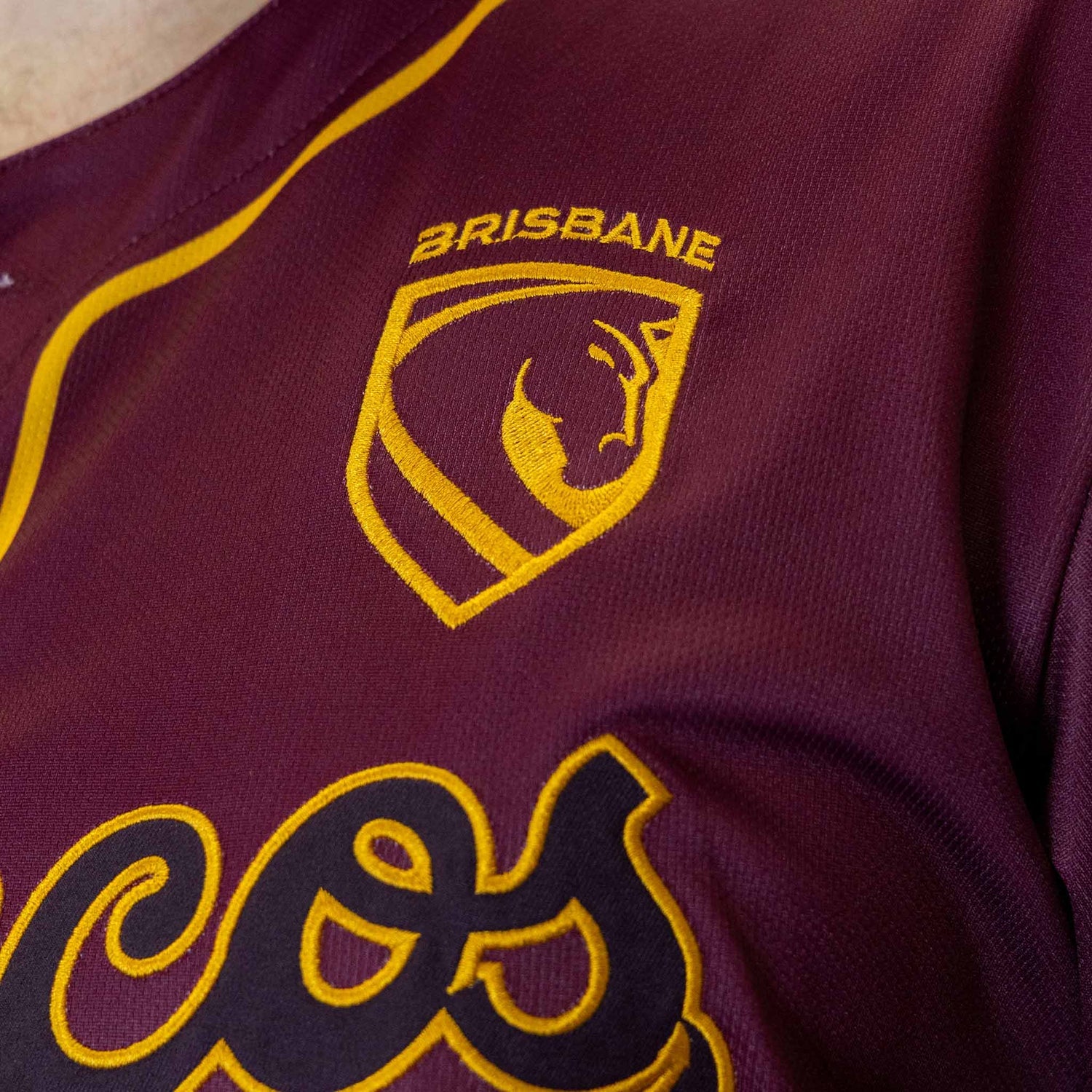 Broncos NRL 'Homer' Baseball Shirt