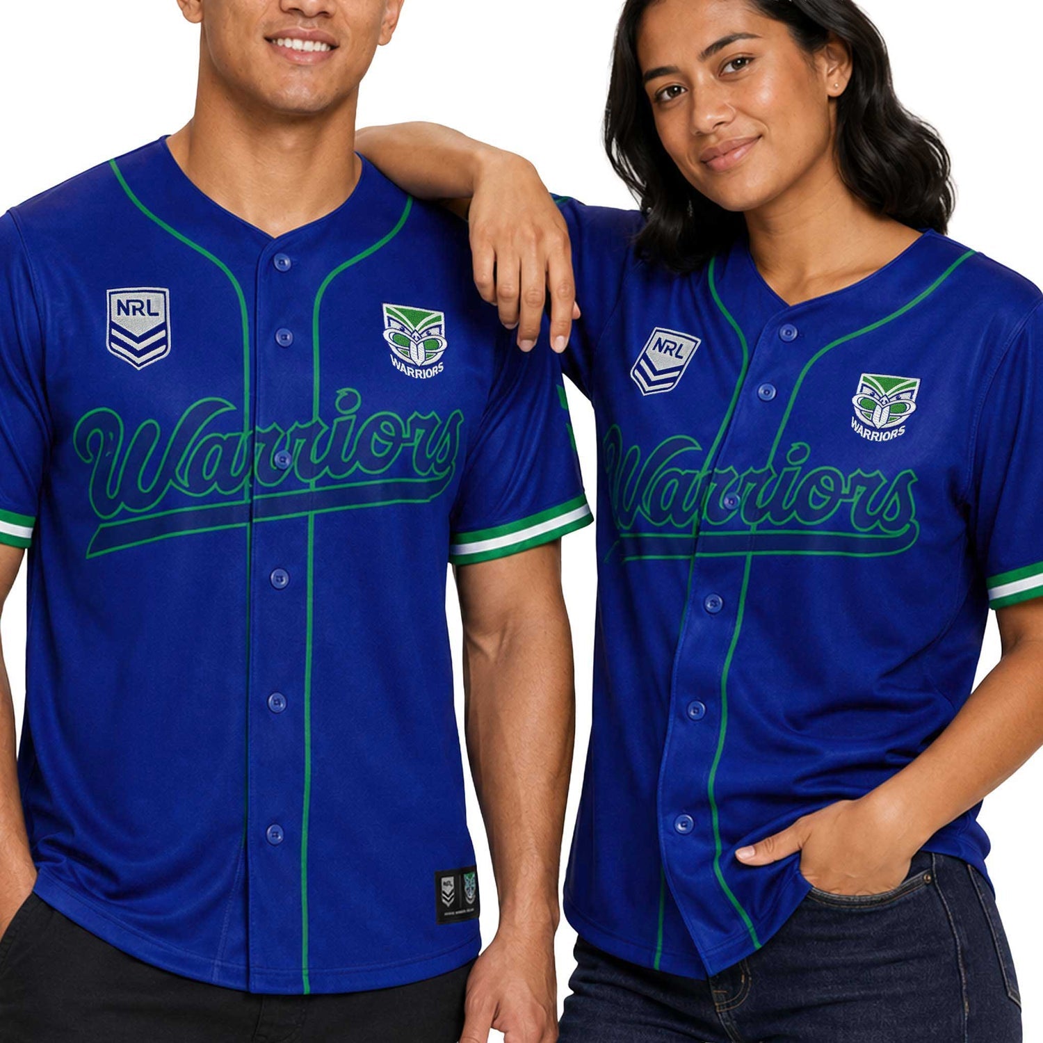 Warriors NRL 'Homer' Baseball Shirt