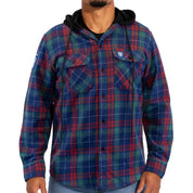 Warriors Hooded Flannel Shirt