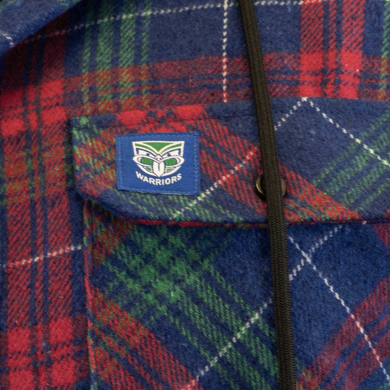 Warriors Hooded Flannel Shirt