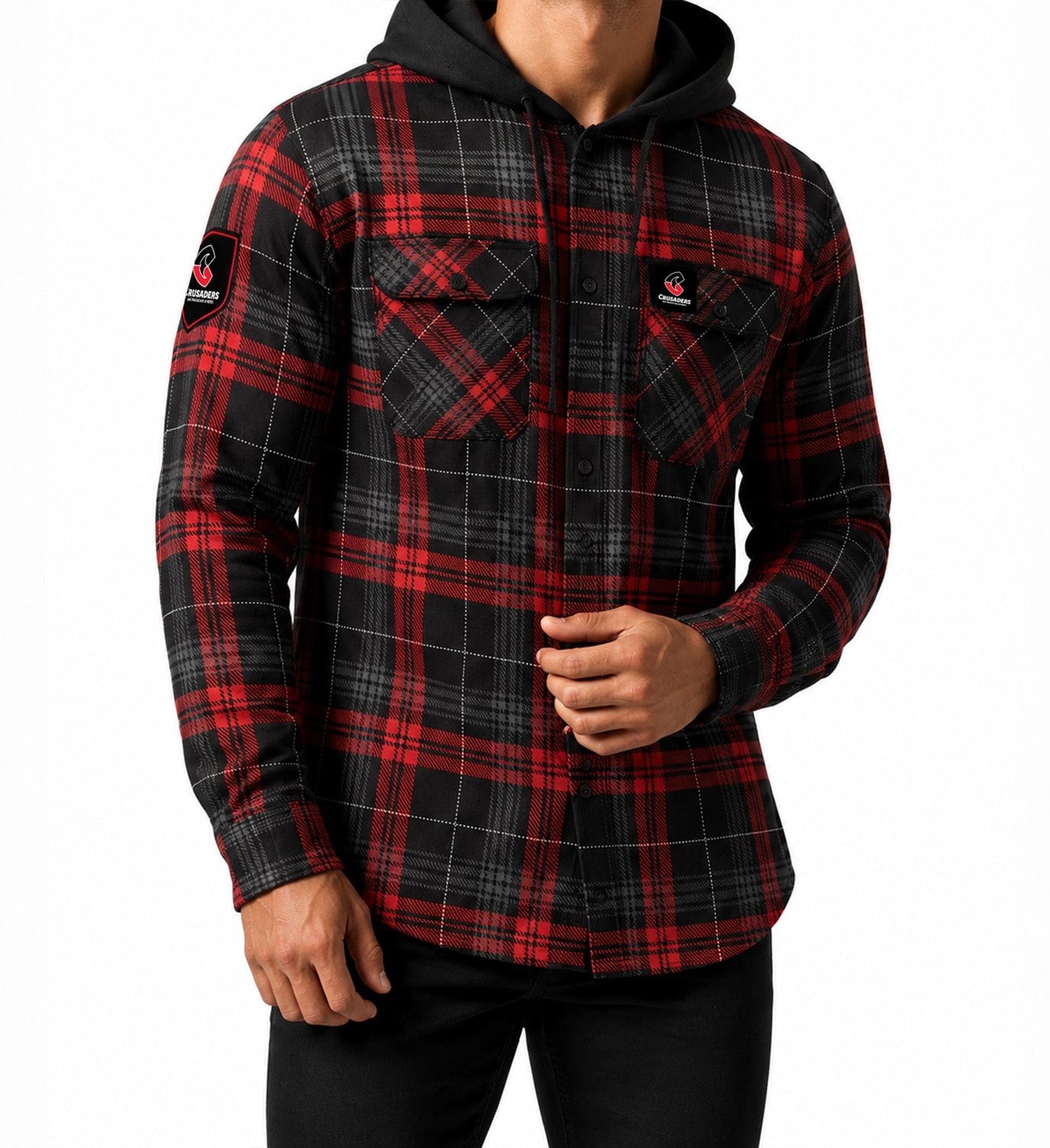 Crusaders Hooded Flannel Shirt
