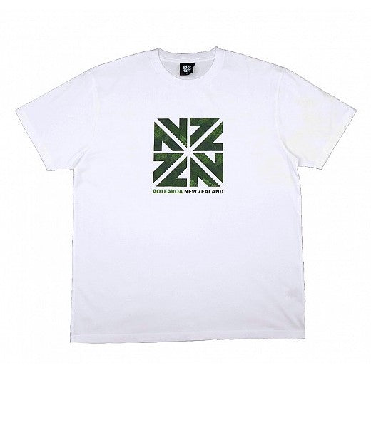 New Zealand NZZN Fern Motif Olympic Team T-Shirt White