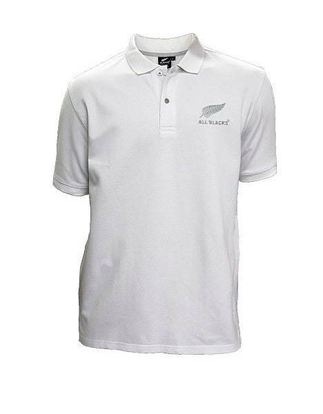All Blacks Cotton Polo Shirt White