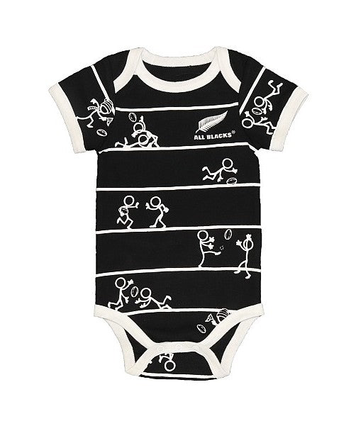 All Blacks Infants Stick Figure Bodysuit