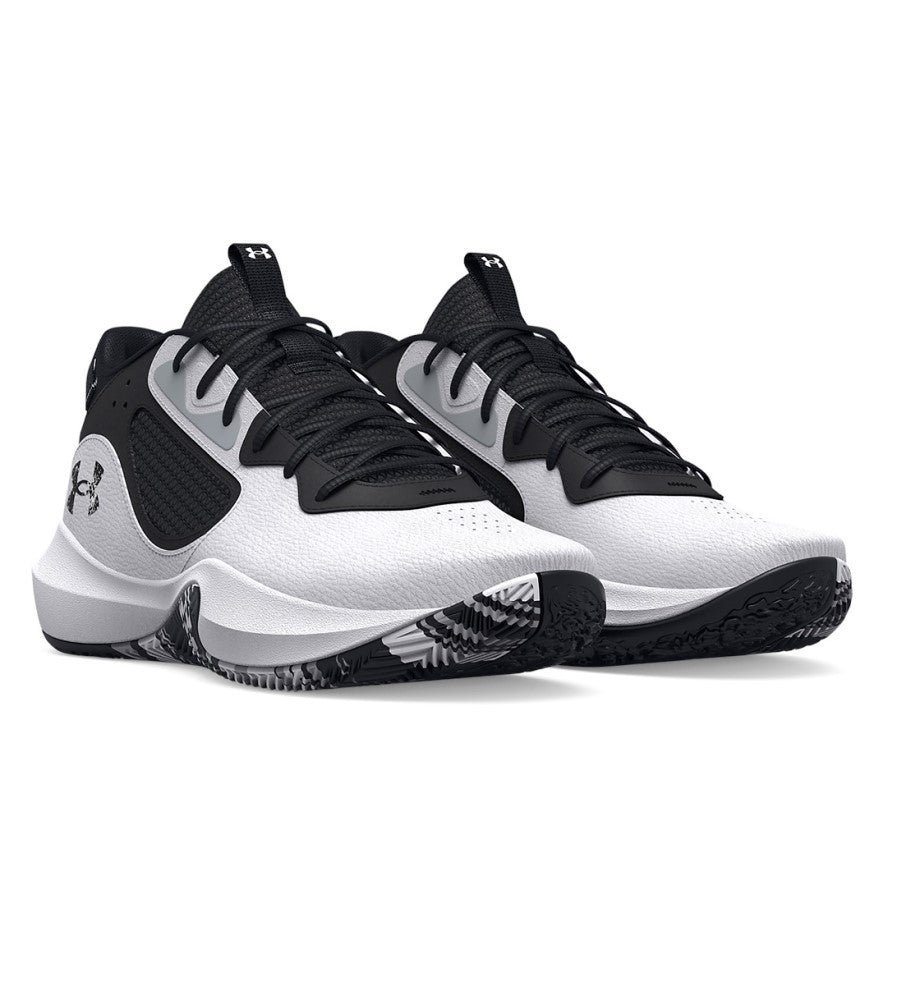 Under Armour Unisex Lockdown 6 Basketball Shoes White/JetGray