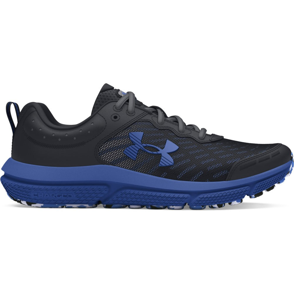 Under Armour Kid's Assert 10 Running Shoe Black/Horizon Blue