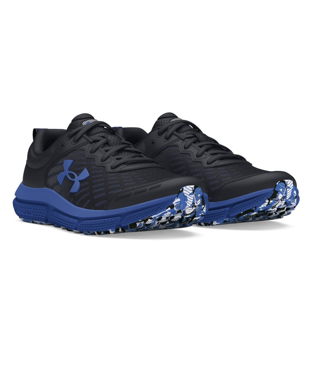 Under Armour Kid's Assert 10 Running Shoe Black/Horizon Blue