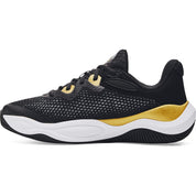 Under Armour Men's Curry Splash 24 AP Shoe Black/Metallic Gold