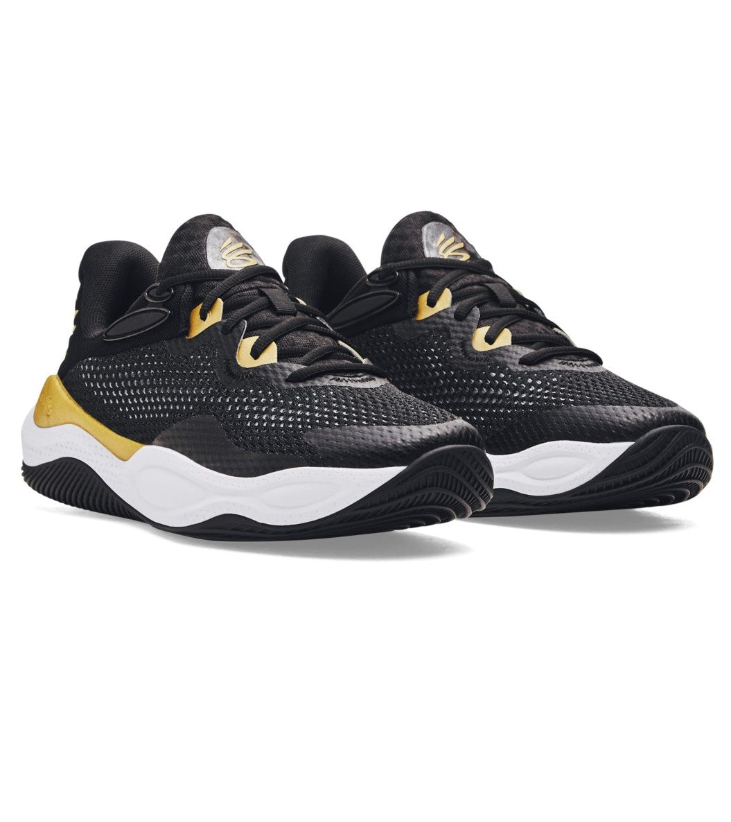 Under Armour Men's Curry Splash 24 AP Shoe Black/Metallic Gold