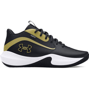 Under Armour Unisex Lockdown 7 Basketball Shoes Black/Metallic Gold